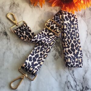 Leopard Print Adjustable Wide Bag Strap